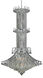 Toureg 20 Light 44 inch Chrome Foyer Ceiling Light in Royal Cut