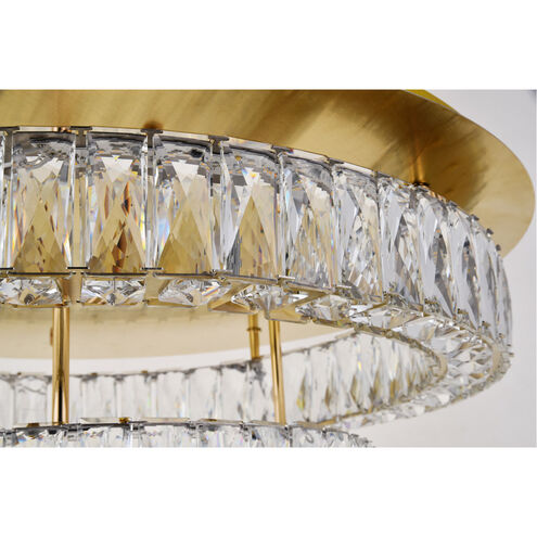 Monroe LED 26 inch Gold Flush Mount Ceiling Light