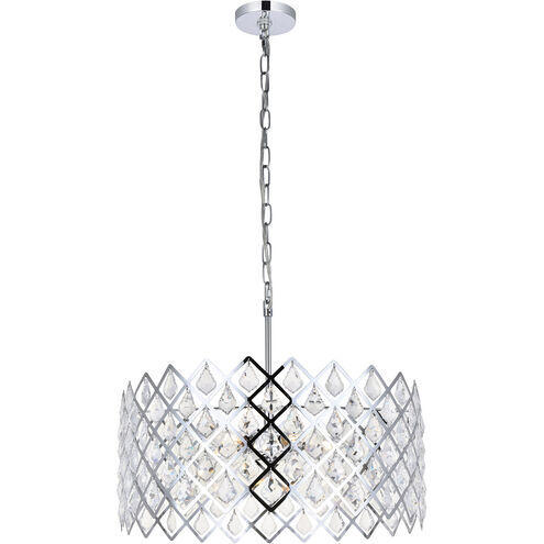 Lyla 5 Light 21 inch Chrome Pendant Ceiling Light