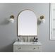 Ayra 36 X 27 inch Brass Mirror