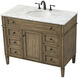 Park Avenue 42 X 21.5 X 35 inch Driftwood Vanity Sink Set in Dark Walnut