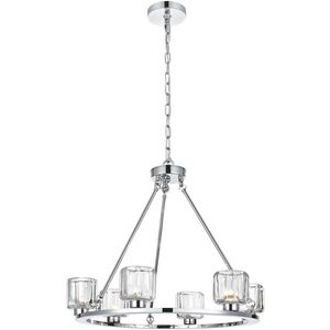 Cadence 6 Light 26 inch Chrome Chandelier Ceiling Light