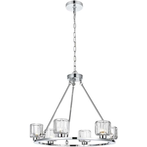 Cadence 6 Light 26 inch Chrome Chandelier Ceiling Light