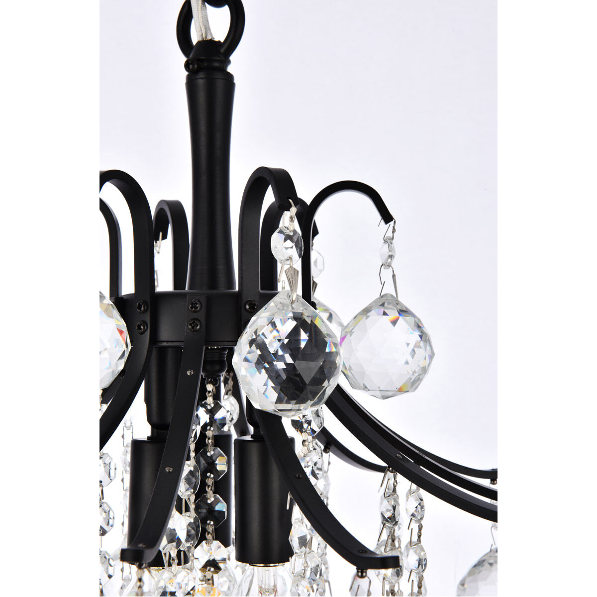Toureg 3 Light 12 inch Black and Clear Pendant Ceiling Light
