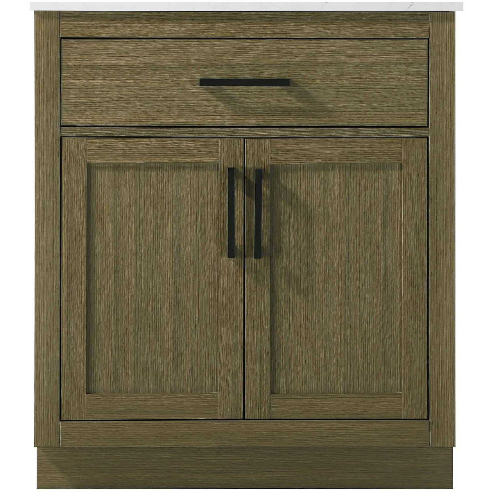 Alden 30 X 35 inch Chestnut Brown Bathroom Vanity Cabinet