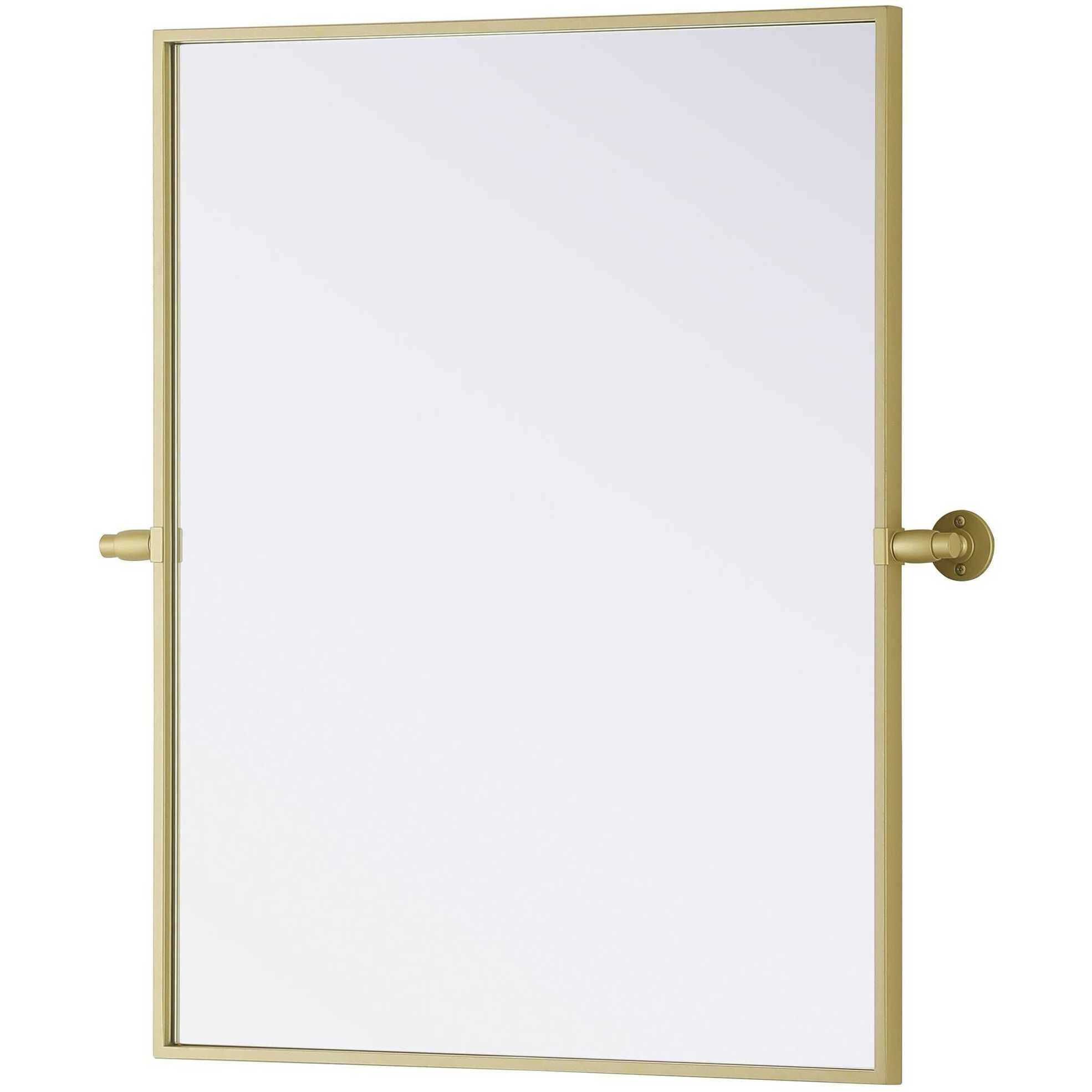 Amoura 30 X 24 inch Brass Mirror