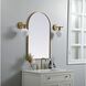 Ayra 36 X 22 inch Brass Mirror