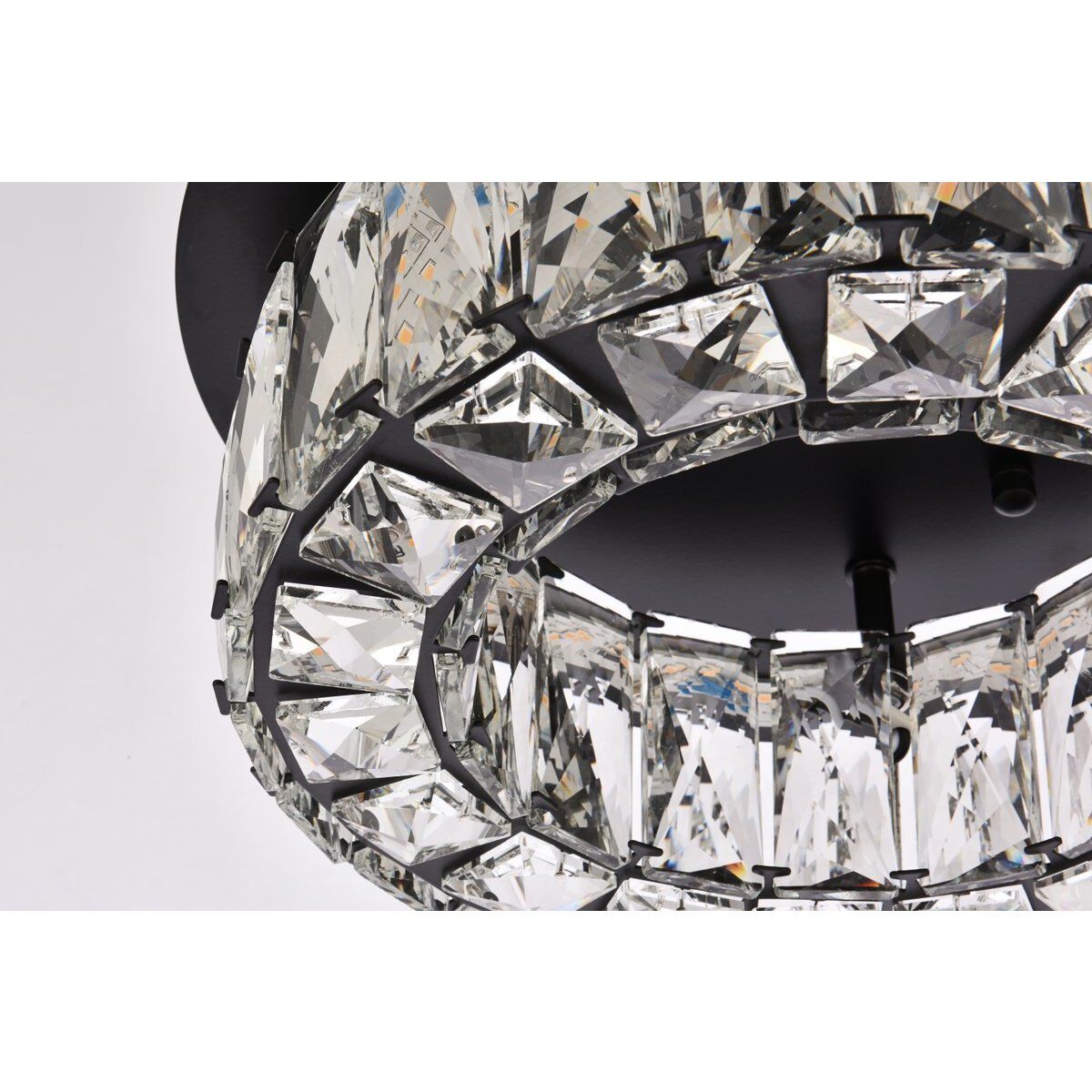 Monroe 1 Light 12 inch Black Flush Mount Ceiling Light