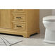 Americana 60 X 22 X 35 inch Natural Wood Vanity Sink Set