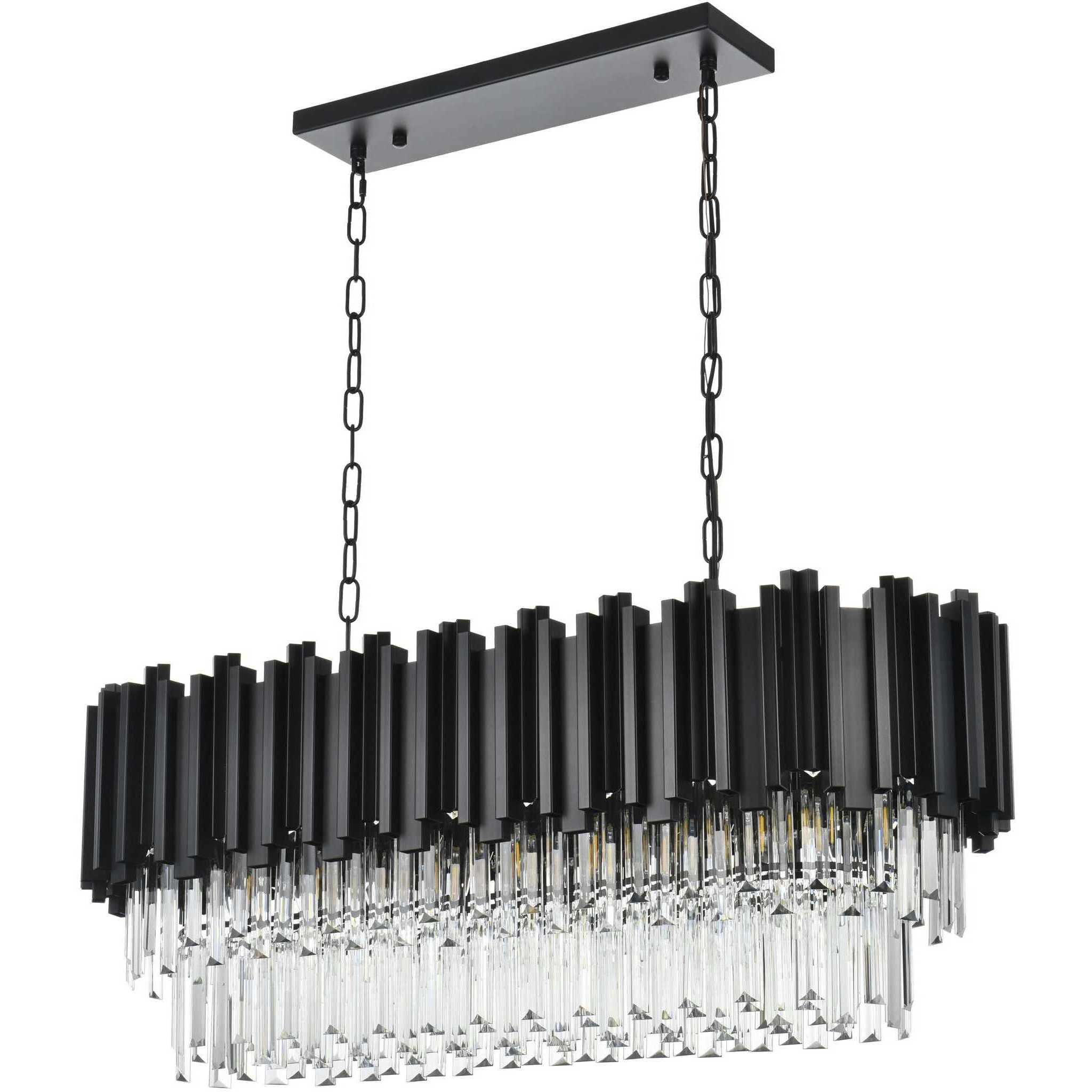 Willow 9 Light 14 inch Black Chandelier Ceiling Light