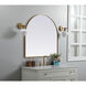 Ayra 36 X 36 inch Brass Mirror