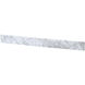 Backsplash 42 X 1 X 4 inch Carrara White Bathroom Vanity Backsplash