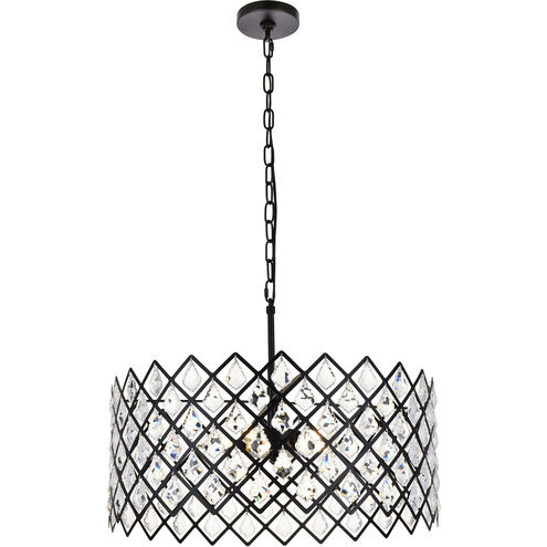 Lyla 5 Light 21 inch Black Pendant Ceiling Light