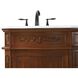 Danville 54 X 36 inch Teak Bathroom Vanity Cabinet
