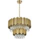 Willow 8 Light 24 inch Satin Gold Chandelier Ceiling Light