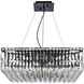 Maxime 12 Light 24 inch Black and Clear Chandelier Ceiling Light in Royal Cut
