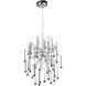 Astro 6 Light 18 inch Chrome Dining Chandelier Ceiling Light