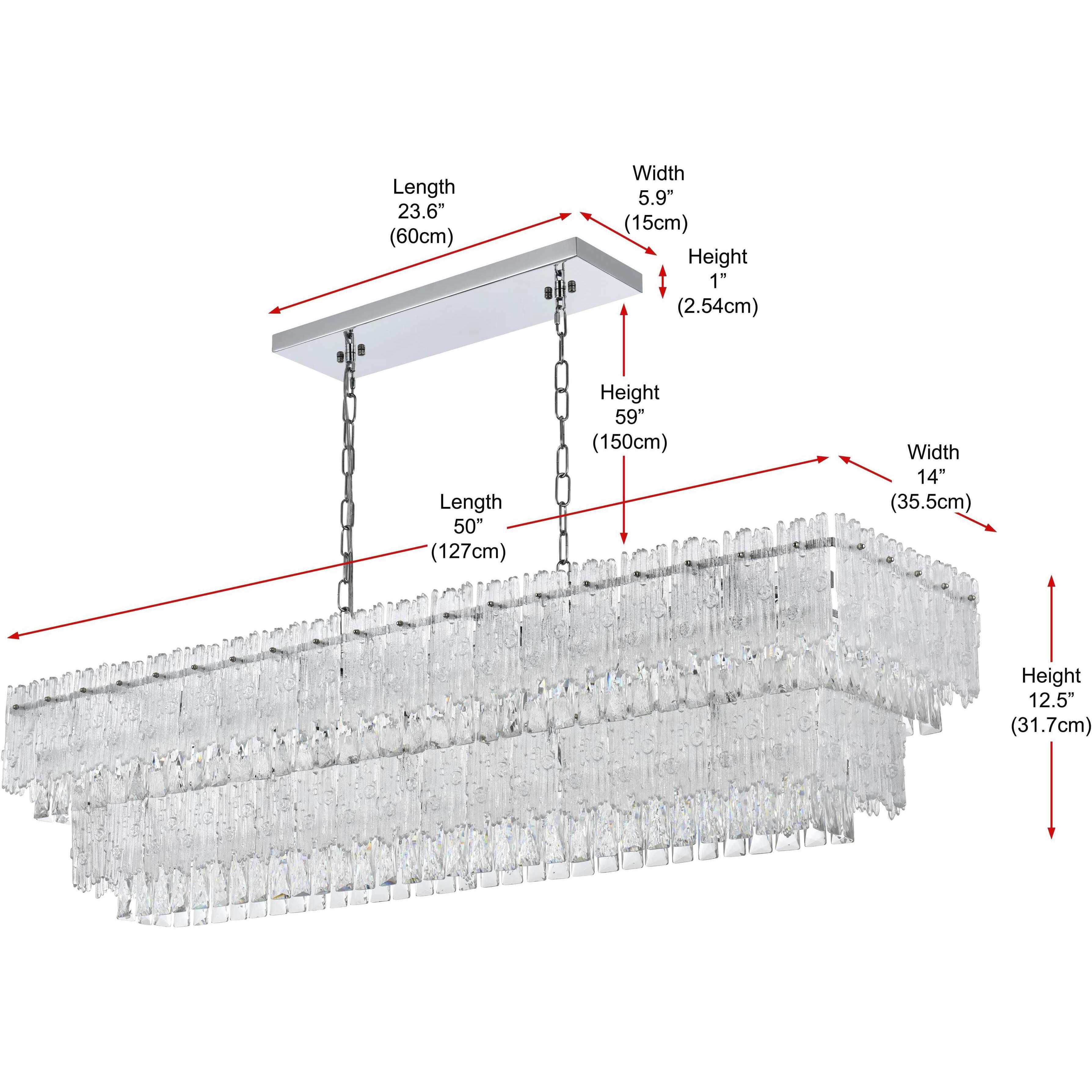 Emilia 8 Light 14 inch Chrome Chandelier Ceiling Light