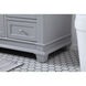 Wesley 60 X 22 X 35 inch Grey Vanity Sink Set