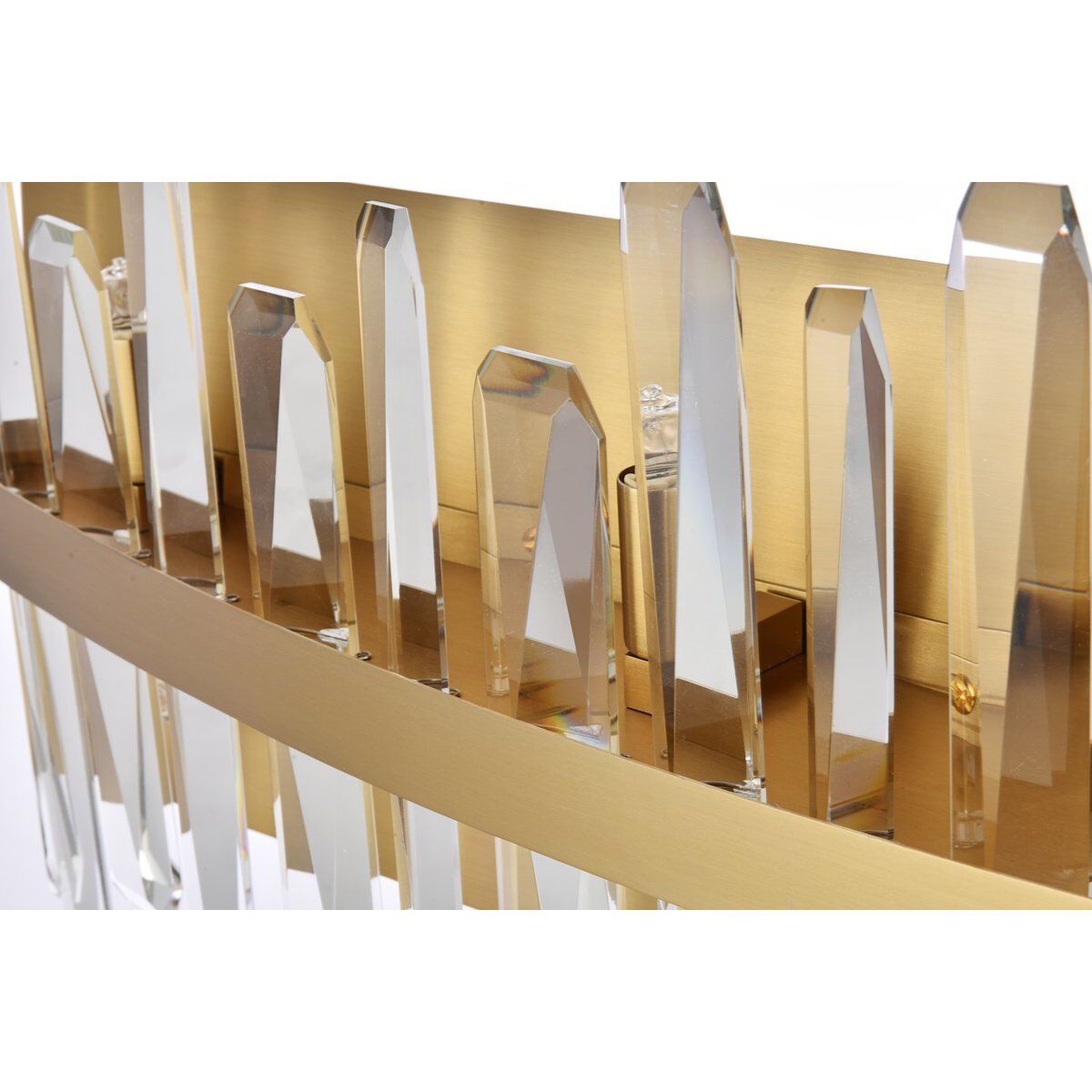 Serena 8 Light 30 inch Satin Gold Bath Sconce Wall Light 