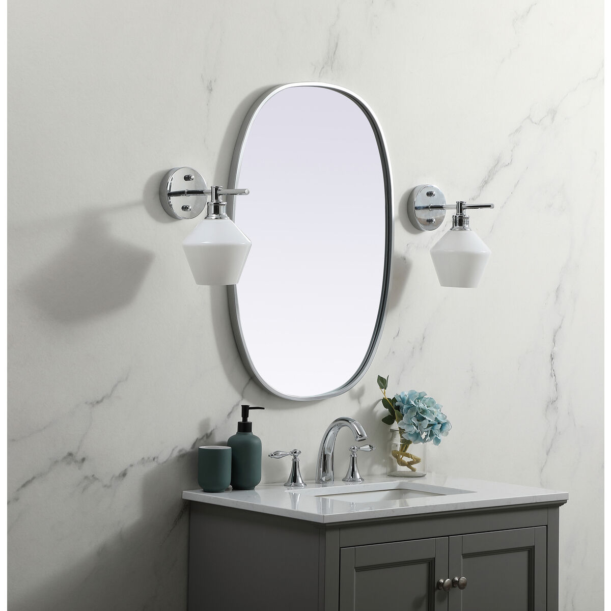 Brynn 30 X 20 inch Silver Mirror in 20 x 30