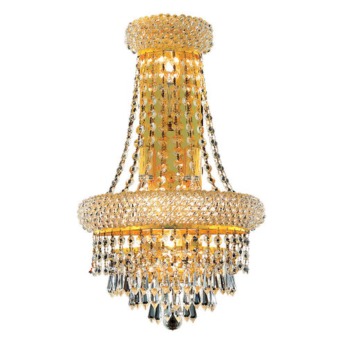 Primo 4 Light 12 inch Gold Wall Sconce Wall Light in Royal Cut