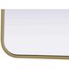 Remy 36 X 30 inch Brass Mirror