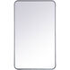 Evermore 40 X 24 inch Silver Mirror