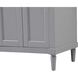 Bennett 60 X 21 X 35 inch Grey Vanity Sink Set