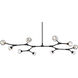 Zayne 10 Light 56 inch Black Pendant Ceiling Light