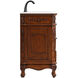 Danville 42 X 21 X 36 inch Teak Vanity Sink Set