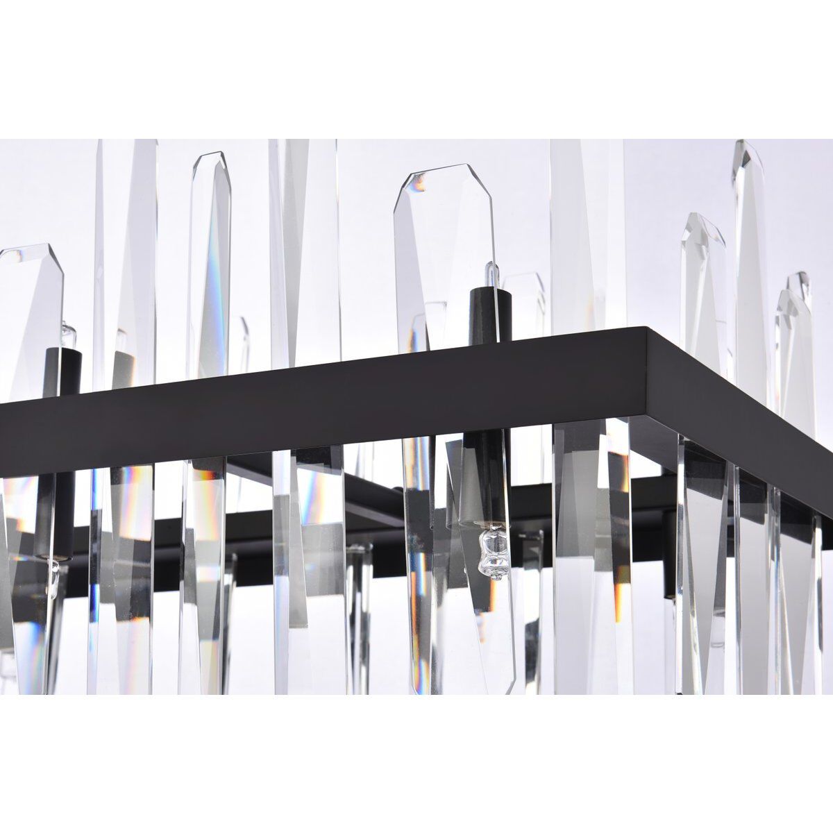 Serena 16 Light 30 inch Black Linear Chandelier Ceiling Light