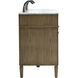 Park Avenue 60 X 22 X 35 inch Driftwood Vanity Sink Set