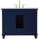 Otto 42 X 21 X 35 inch Blue Vanity Sink Set