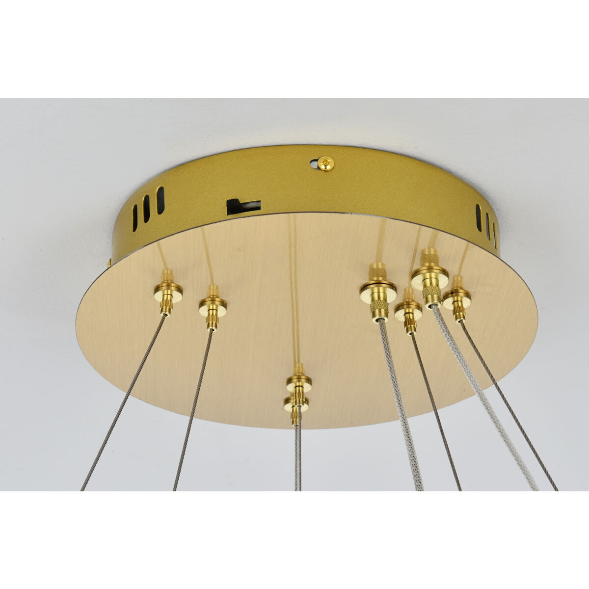 Bowen 2 Light 28 inch Satin Gold Chandelier Ceiling Light