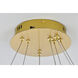 Bowen 2 Light 28 inch Satin Gold Chandelier Ceiling Light