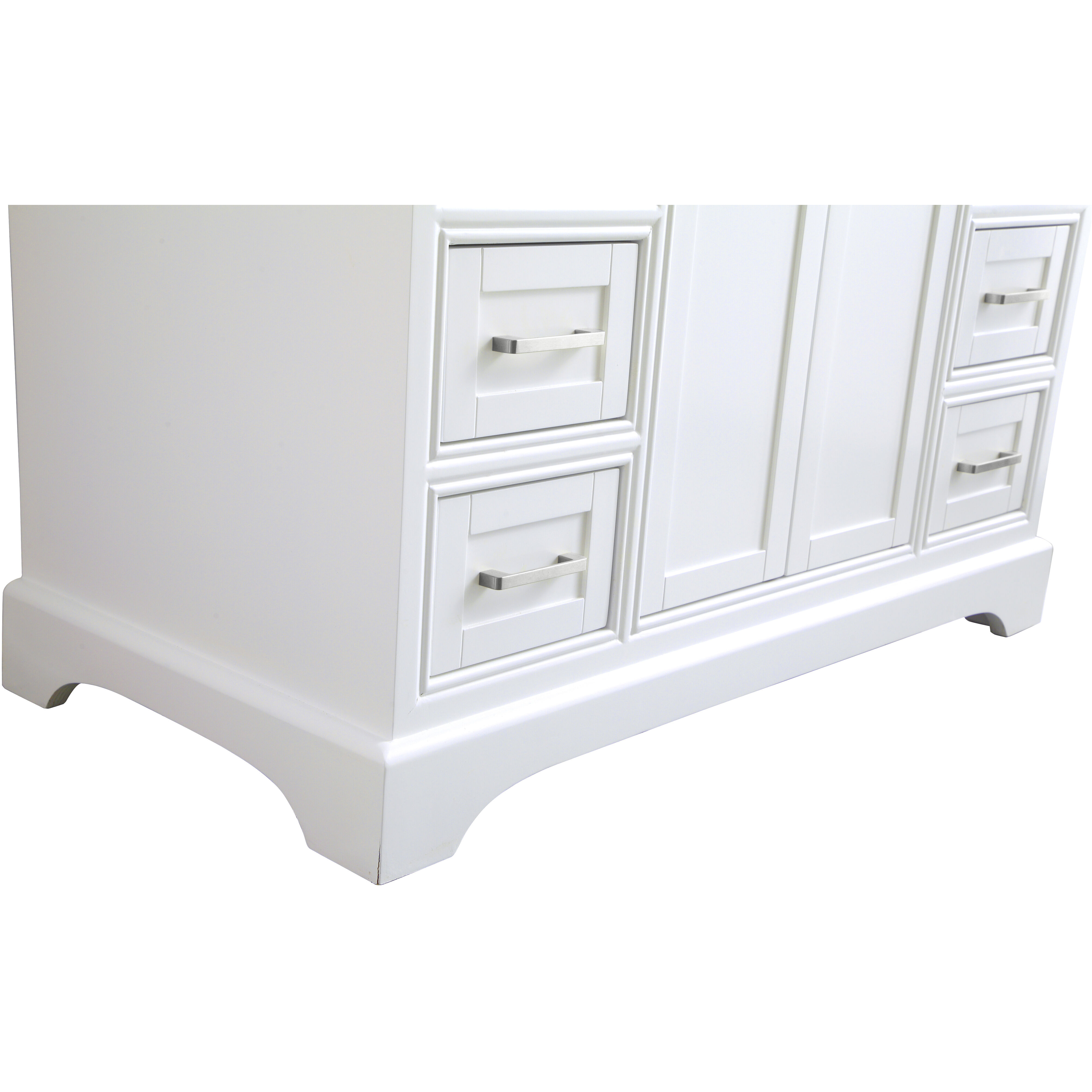 Americana 84 X 21.5 X 70 inch White Vanity Sink Set