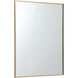 Monet 36 X 30 inch Brass Wall Mirror