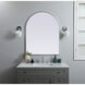 Ayra 42 X 33 inch Silver Mirror in 33 x 42