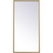 Monet 28 X 28 inch Brass Wall Mirror