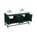 Eugene 60 X 22 X 34 inch Green Vanity Sink Set