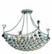 Corona 8 Light 20 inch Chrome Dining Chandelier Ceiling Light in Royal Cut