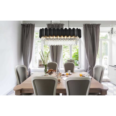 Willow 9 Light 14 inch Black Chandelier Ceiling Light