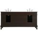 Danville 72 X 21 X 36 inch Teak Vanity Sink Set