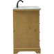 Americana 60 X 22 X 35 inch Natural Wood Vanity Sink Set