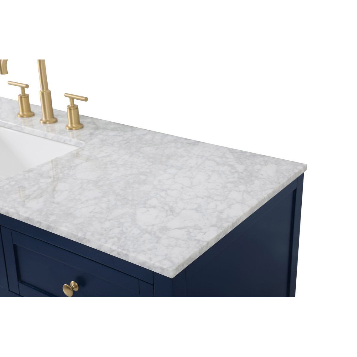 Franklin 60 X 22 X 35 inch Blue Bathroom Vanity Cabinet
