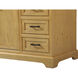 Americana 60 X 22 X 35 inch Natural Wood Vanity Sink Set