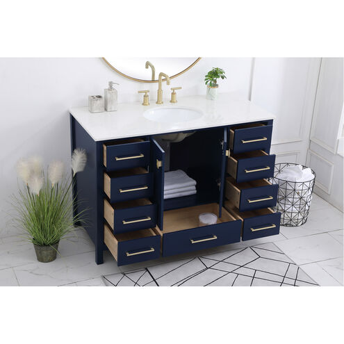 Irene 48 X 22 X 34 inch Blue Vanity Sink Set