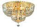 Tranquil 10 Light 20 inch Gold Flush Mount Ceiling Light in Royal Cut