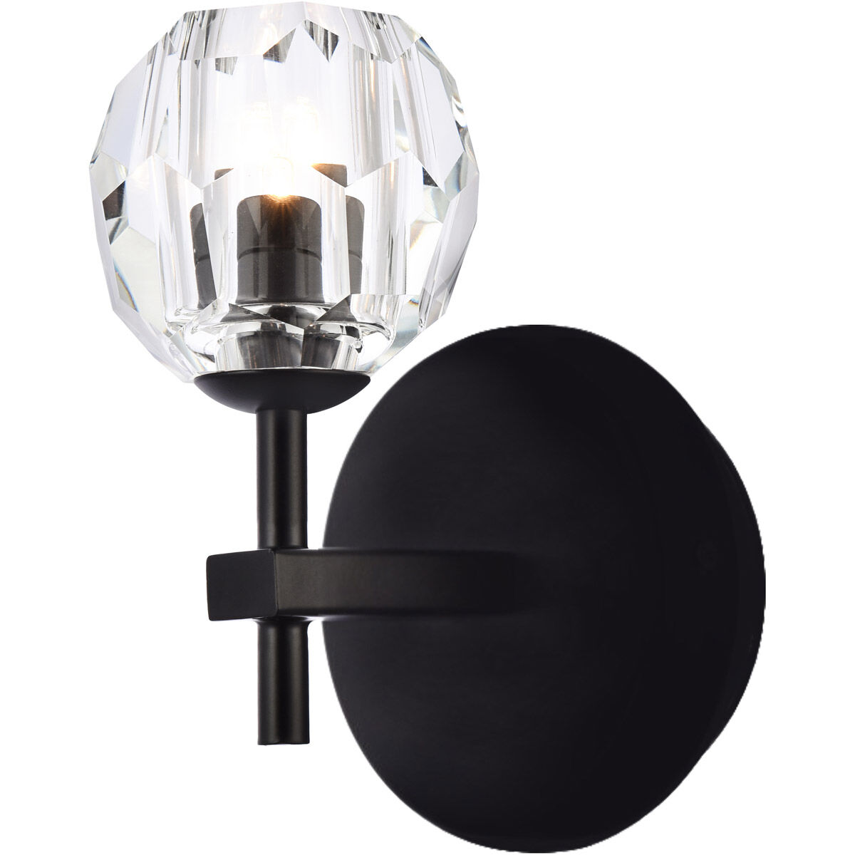 Elegant Lighting 3505W6BK Eren 1 Light 6 inch Black Wall Sconce